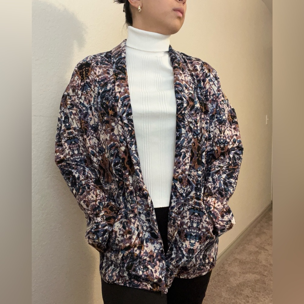 Forever 21 Women's Multicolor Abstract Blazer